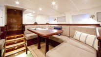 Sailing yacht Annagine - Upper Salon looking aft